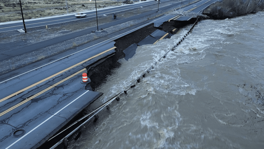 US Highway 12 Naches Washout with River Erosion