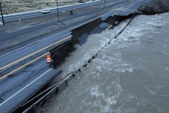 US Highway 12 Naches Washout with River Erosion