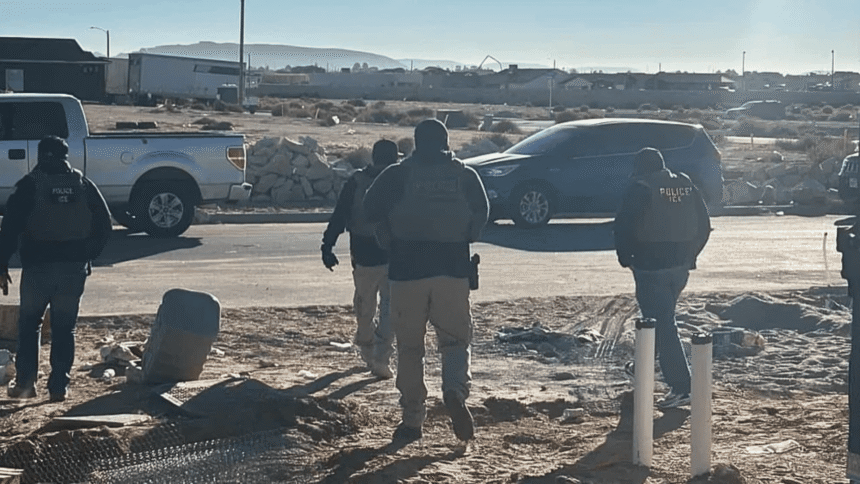 Masked ICE Agents Storm Far East El Paso Construction Site