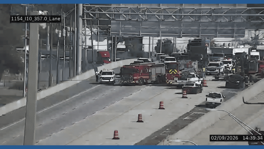 Woman Killed After Crashing Into Parked Construction Vehicle on I-10 West, FHP Confirms